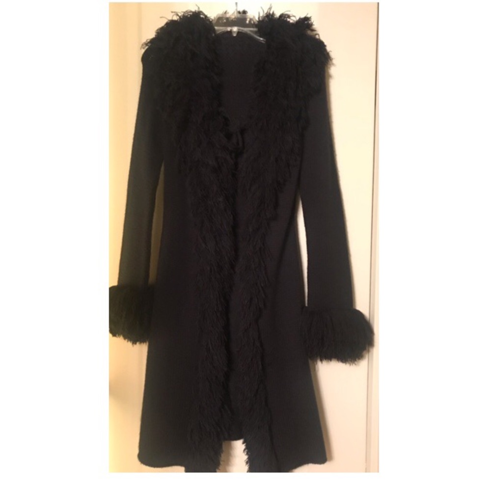 Long wool jacket. Warm and chic